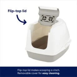 Frisco Flip Top Hooded Cat Litter Box, Gray, Large, 22-in 10 Frisco Flip Top Hooded Cat Litter Box, Gray, Large, 22-in -Frisco 155654 PT3. AC SS1800 V1675279989