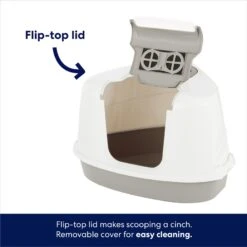 Frisco Flip Top Hooded Corner Cat Litter Box, Large, 21-in 9 Frisco Flip Top Hooded Corner Cat Litter Box, Large, 21-in -Frisco 155656 PT2. AC SS1800 V1675279988