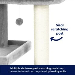 Frisco 42-in Heavy Duty Faux Fur Cat Tree & Condo 12 Frisco 42-in Heavy Duty Faux Fur Cat Tree & Condo -Frisco 169398 PT3. AC SS1800 V1667228362