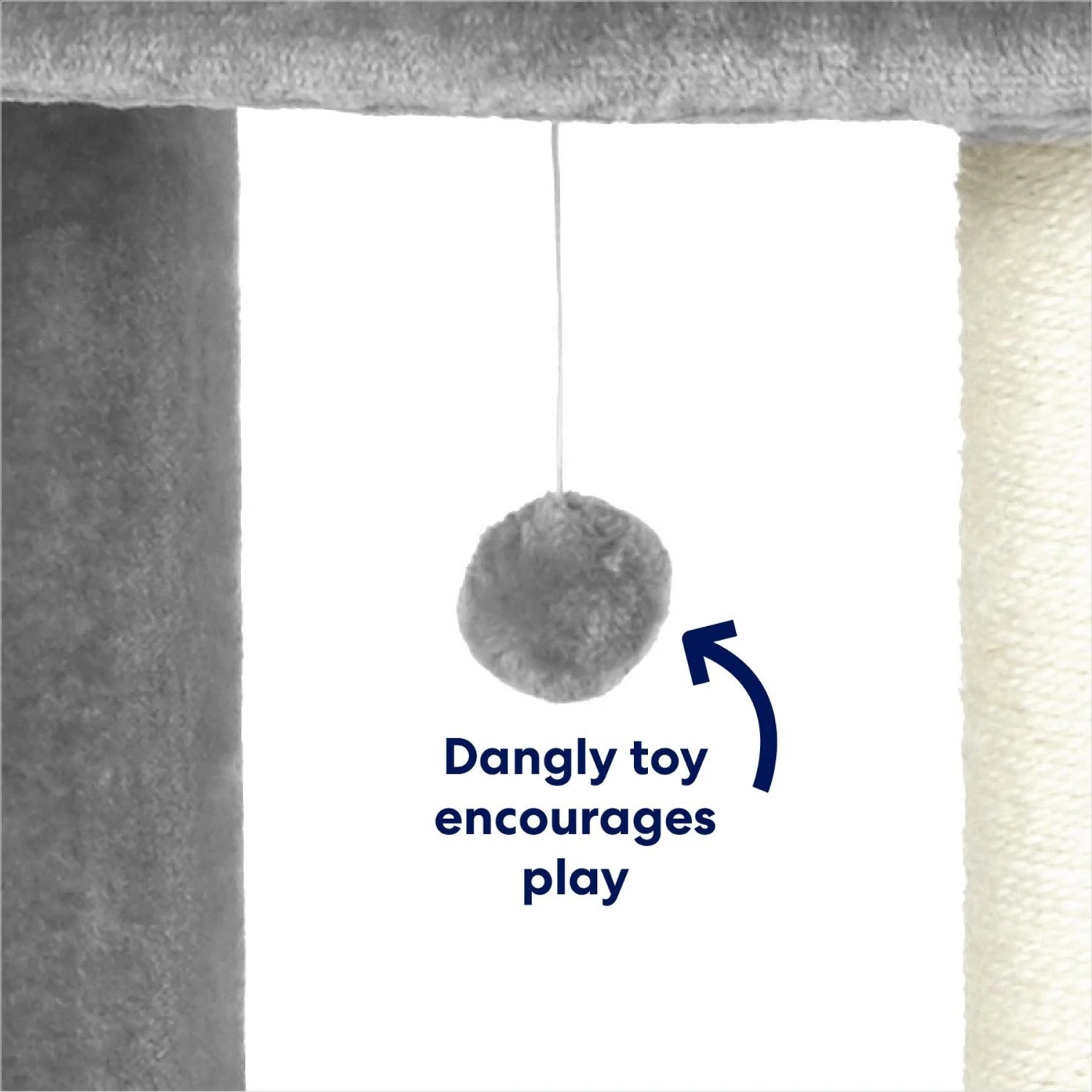 Frisco 42-in Heavy Duty Faux Fur Cat Tree & Condo 7 Frisco 42-in Heavy Duty Faux Fur Cat Tree & Condo - Image 5