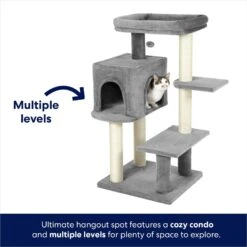 Frisco 48-in Heavy Duty Faux Fur Cat Tree & Condo 9 Frisco 48-in Heavy Duty Faux Fur Cat Tree & Condo -Frisco 169399 PT2. AC SS1800 V1667228270