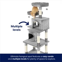 Frisco 61-in Faux Fur Cat Tree & Condo 11 Frisco 61-in Faux Fur Cat Tree & Condo -Frisco 180395 PT3. AC SS1800 V1667227420