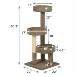 Frisco 50-in Real Carpet Wooden Cat Tree -Frisco 208930 PT2. AC SS1800 V1617714708
