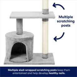 Frisco 38-in Cat Tree With Condo, Top Perch & Toy 9 Frisco 38-in Cat Tree With Condo, Top Perch & Toy -Frisco 214377 PT3. AC SS1800 V1667227088