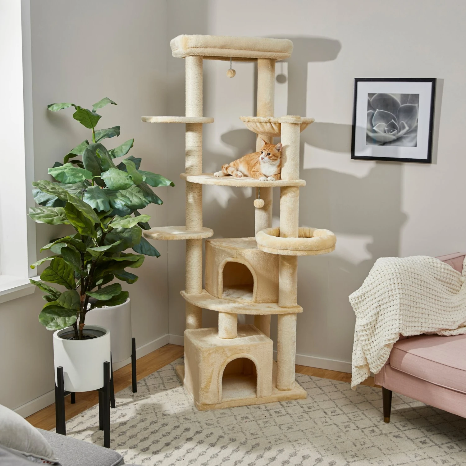Frisco 76-in XXL Heavy Duty Cat Tree 3 Frisco 76-in XXL Heavy Duty Cat Tree