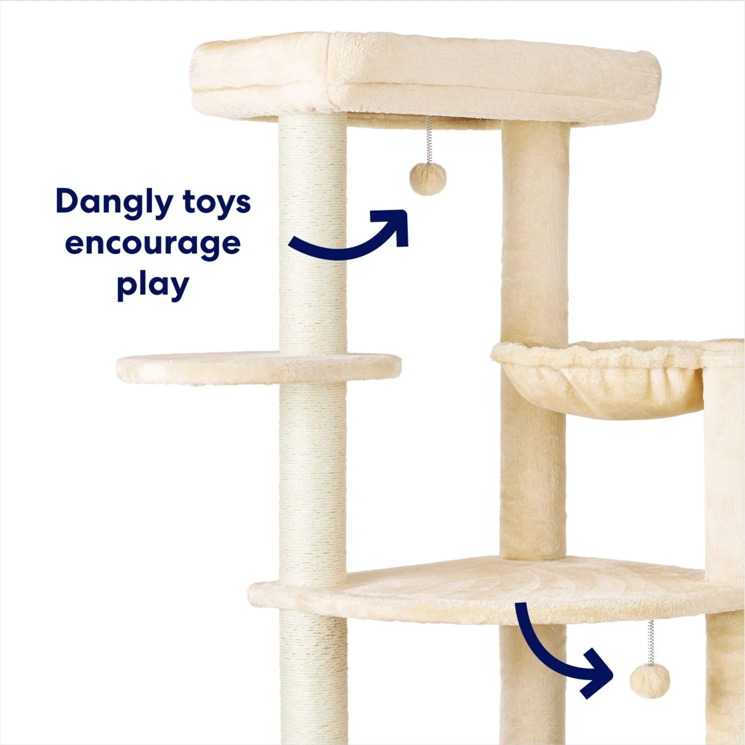 Frisco 76-in XXL Heavy Duty Cat Tree 6 Frisco 76-in XXL Heavy Duty Cat Tree - Image 4