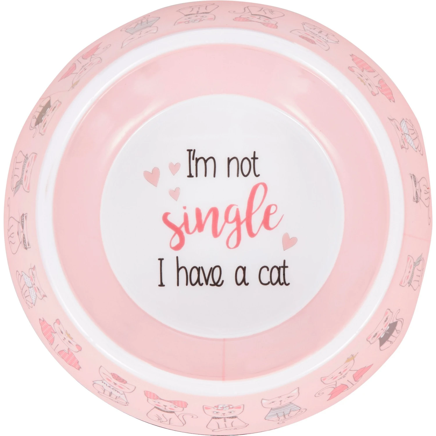 Frisco Pink Cute Cats Melamine Bowl 6 Frisco Pink Cute Cats Melamine Bowl - Image 4