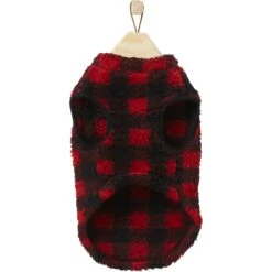 Frisco Ultra Lightweight Plaid Dog & Cat Fleece Vest -Frisco 224280 PT4. AC SS1800 V1599006380