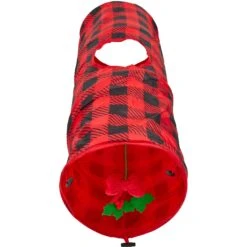 Frisco Holiday Buffalo Plaid Foldable Play Tunnel Cat Toy With Catnip 9 Frisco Holiday Buffalo Plaid Foldable Play Tunnel Cat Toy With Catnip -Frisco 228549 PT2. AC SS1800 V1632774784