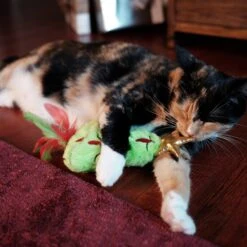 Frisco Holiday Christmas Tree Plush Kicker Cat Toy With Catnip -Frisco 233305 PT2. AC SS1800 V1602172376