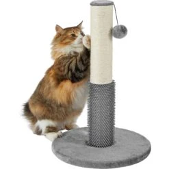 Frisco 21-in Sisal Cat Scratching Post With Toy & Groomer -Frisco 236533 PT2. AC SS1800 V1615987395