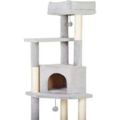 Frisco 80-in Faux Fur Cat Tree & Condo -Frisco 236556 PT4. AC SS1800 V1637694124