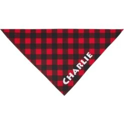 Frisco Buffalo Plaid Printed Personalized Dog & Cat Bandana -Frisco 238325 PT3. AC SS1800 V1618507339