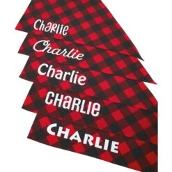 Frisco Buffalo Plaid Printed Personalized Dog & Cat Bandana -Frisco 238325 PT4. AC SS1800 V1618508828