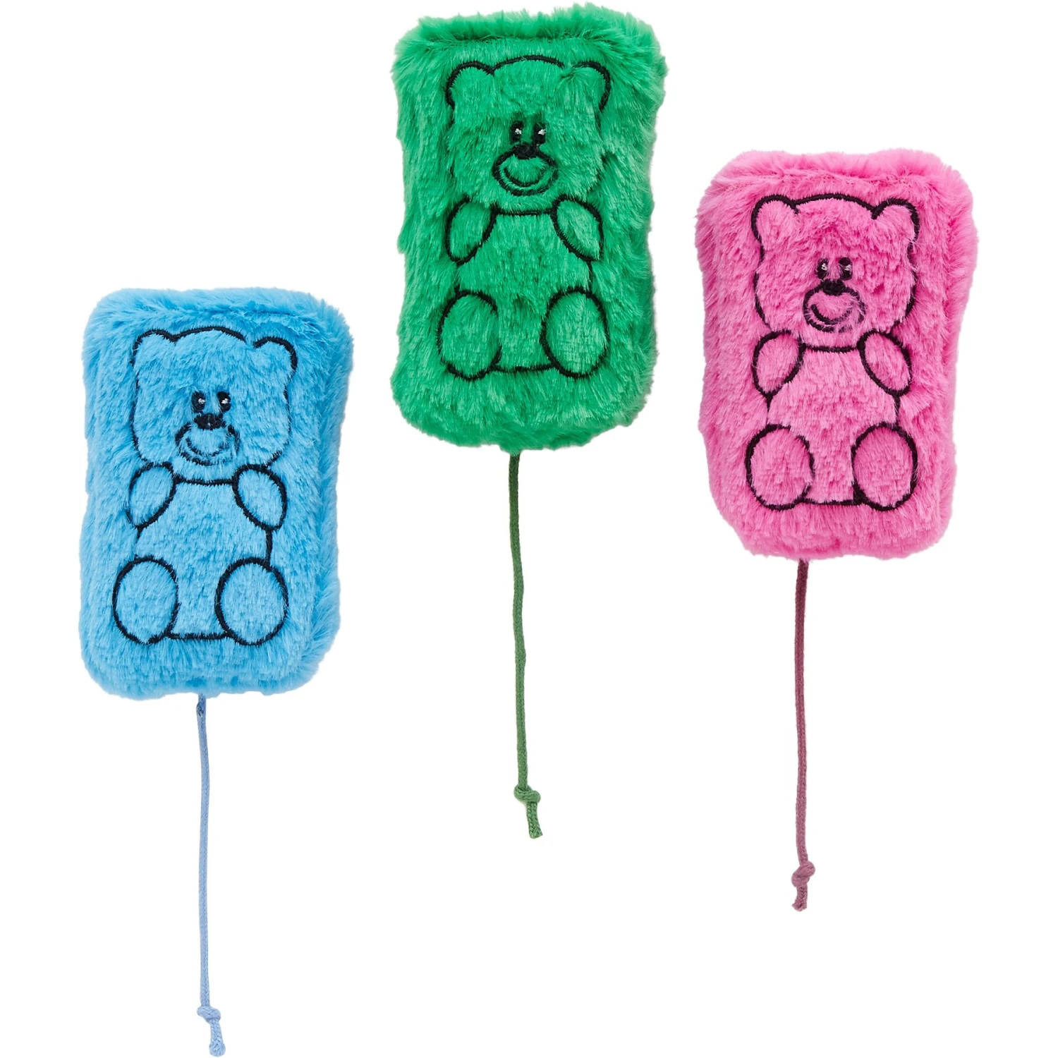 Frisco Zoomies & Chill Gummy Bear Plush Cat Toy With Catnip 3 Frisco Zoomies & Chill Gummy Bear Plush Cat Toy With Catnip