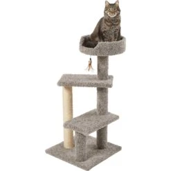 Frisco 41.5-in Real Carpet Wooden Cat Tree 10 Frisco 41.5-in Real Carpet Wooden Cat Tree -Frisco 244527 PT2. AC SS1800 V1603328533