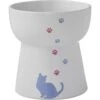 Frisco Cat Print Non-Skid Elevated Ceramic Cat Bowl, Tall 1 Frisco Cat Print Non-Skid Elevated Ceramic Cat Bowl, Tall -Frisco 256099 MAIN. AC SS1800 V1615299725