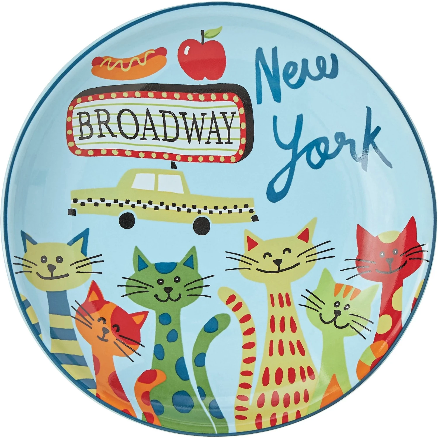 Frisco New York Non-skid Ceramic Cat Dish 3 Frisco New York Non-skid Ceramic Cat Dish