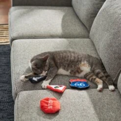 Frisco Road Trip Traffic Signs Plush Cat Toy With Catnip -Frisco 262024 PT3. AC SS1800 V1618598335