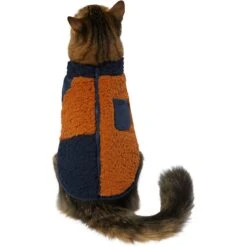 Frisco Lightweight Colorblock Dog & Cat Zippered Sherpa Fleece Vest, Blue/Brown 10 Frisco Lightweight Colorblock Dog & Cat Zippered Sherpa Fleece Vest, Blue/Brown -Frisco 268191 PT2. AC SS1800 V1628797710
