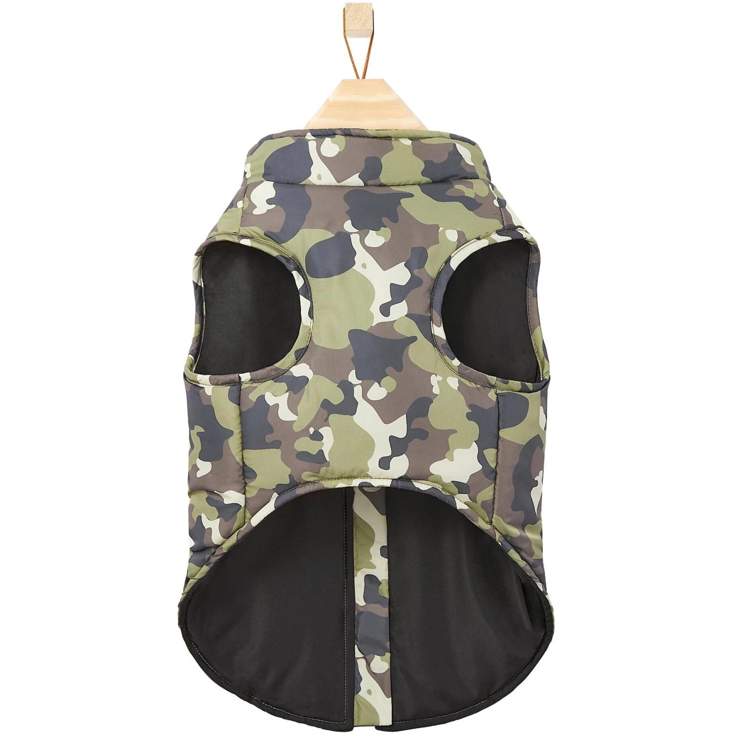 Frisco Mediumweight Camo Print Insulated Dog & Cat Zippered Coat, Green 7 Frisco Mediumweight Camo Print Insulated Dog & Cat Zippered Coat, Green - Image 5