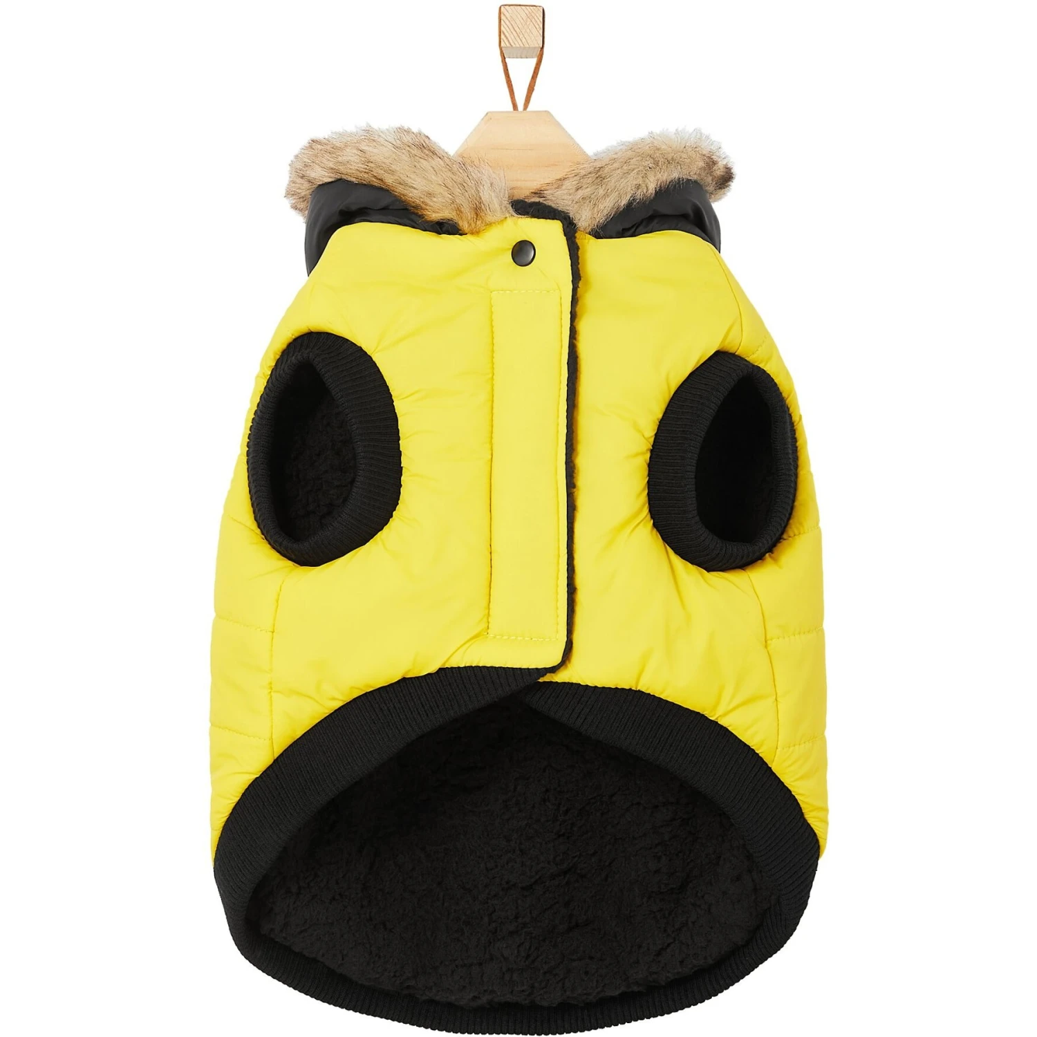 Frisco Heavyweight Anchorage Insulated Dog & Cat Parka, Yellow/Black 7 Frisco Heavyweight Anchorage Insulated Dog & Cat Parka, Yellow/Black - Image 5