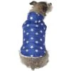 Frisco Mediumweight Metallic Star Print Insulated Dog & Cat Parka, Navy