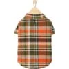 Frisco Orange & Olive Plaid Dog & Cat Flannel Shirt -Frisco 268612 MAIN. AC SS1800 V1637720254