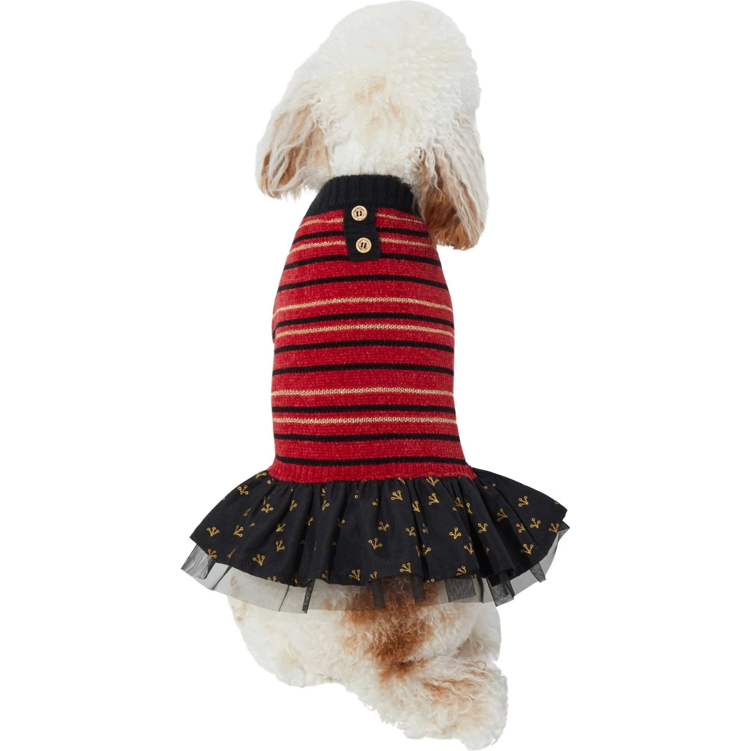 Frisco Chenille Knit Striped Dog & Cat Dress 5 Frisco Chenille Knit Striped Dog & Cat Dress - Image 3