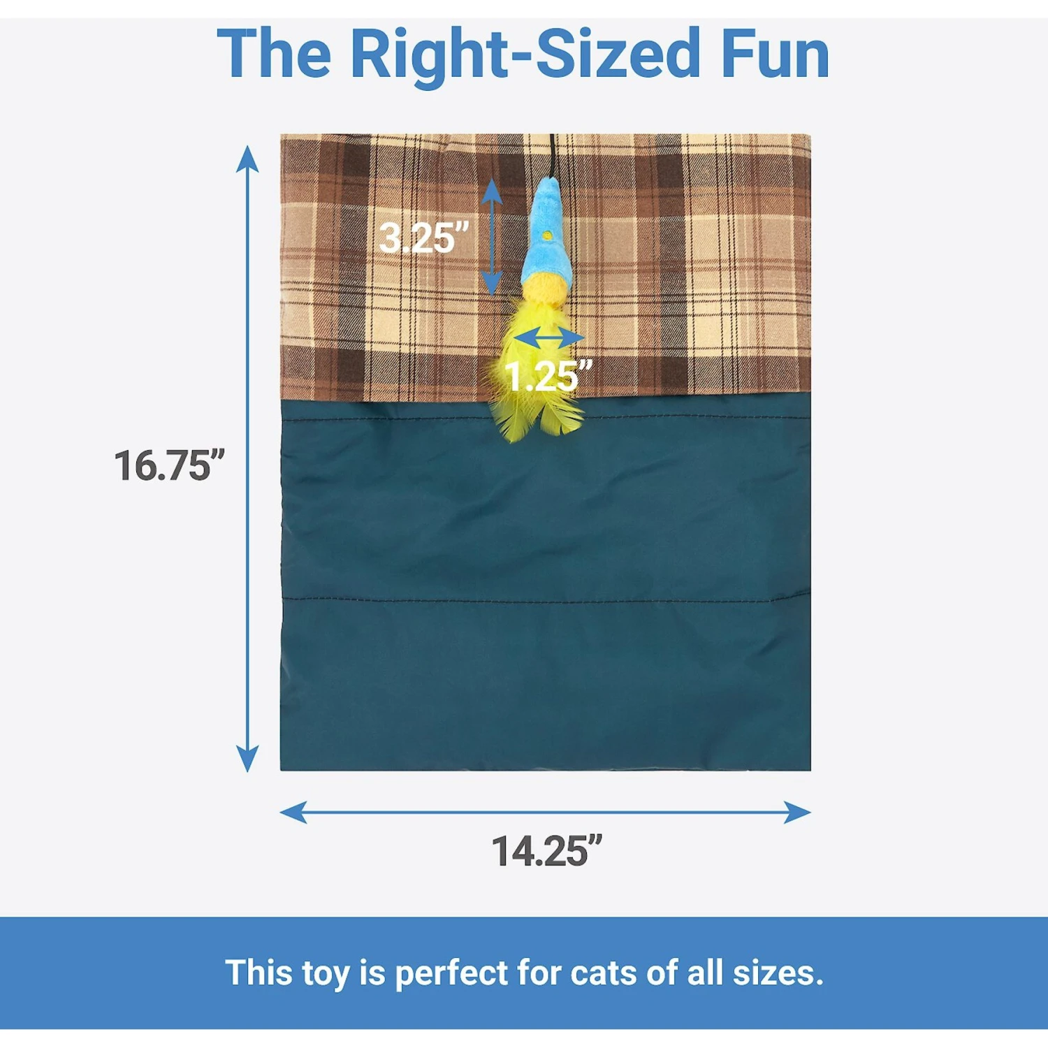 Frisco Camping Sleeping Bag Cat Toy 4 Frisco Camping Sleeping Bag Cat Toy - Image 2