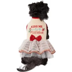 Frisco Kiss Me Under The Mistletoe Dog & Cat Dress -Frisco 276335 PT3. AC SS1800 V1637685458