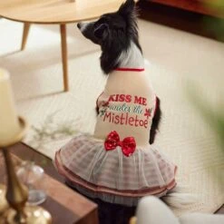 Frisco Kiss Me Under The Mistletoe Dog & Cat Dress -Frisco 276335 PT5. AC SS1800 V1637729492