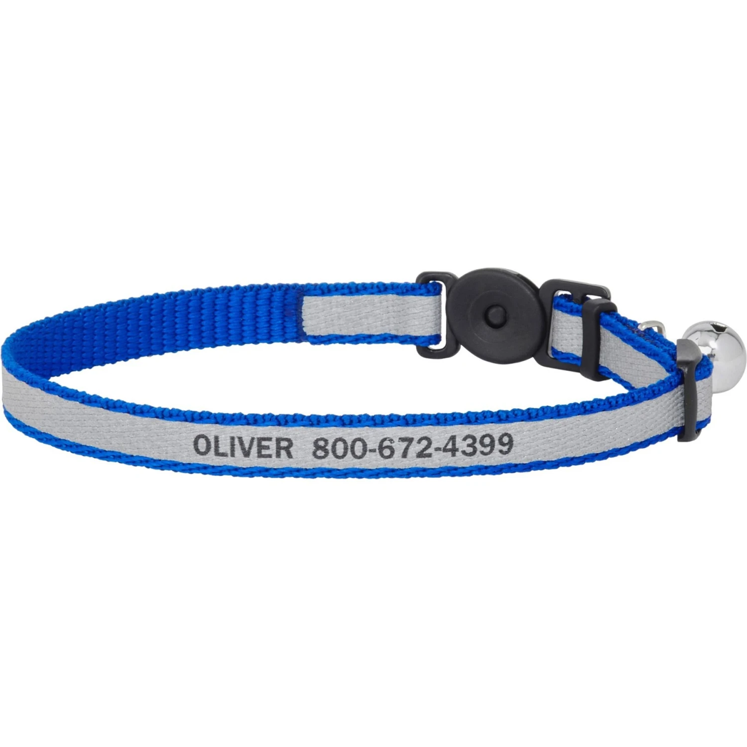 Frisco Polyester Personalized Reflective Cat Collar With Bell 3 Frisco Polyester Personalized Reflective Cat Collar With Bell