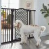 Frisco Metal Pattern Extra Wide Auto-close Dog Gate -Frisco 280285 MAIN. AC SS1800 V1627400777