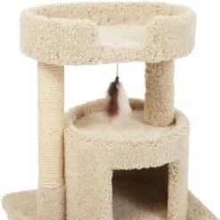 Frisco 27-in Real Carpet Cat Tree With Condo And Oval Perch 8 Frisco 27-in Real Carpet Cat Tree With Condo And Oval Perch -Frisco 282747 PT3. AC SS1800 V1621949602
