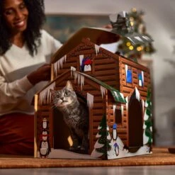 Frisco Holiday Log Cabin Cardboard Cat House 11 Frisco Holiday Log Cabin Cardboard Cat House -Frisco 287287 PT3. AC SS1800 V1695043546