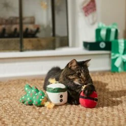 Frisco Holiday Candles Plush Cat Toy With Catnip -Frisco 287357 PT3. AC SS1800 V1632776526