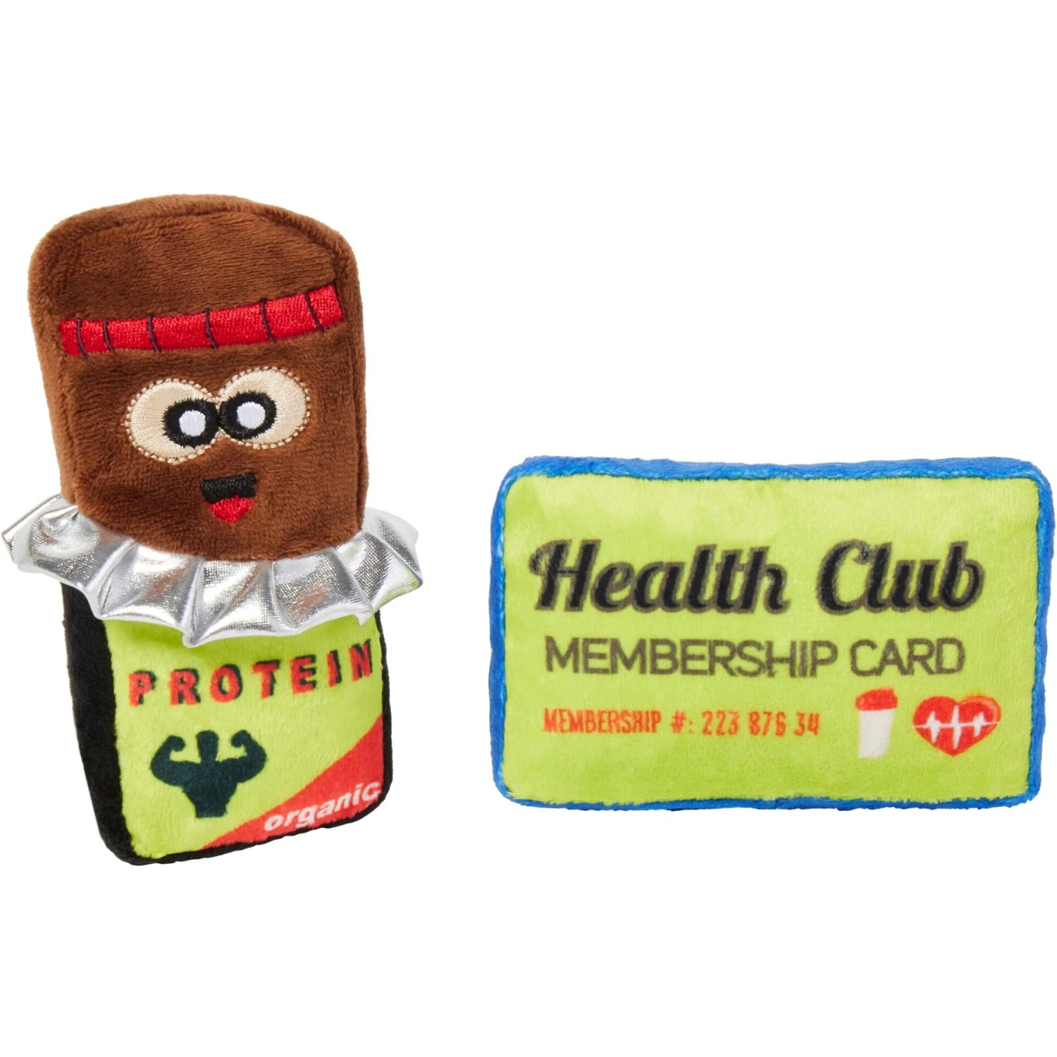 Frisco Protein Bar & Gym Membership Plush Cat Toy With Catnip 3 Frisco Protein Bar & Gym Membership Plush Cat Toy With Catnip
