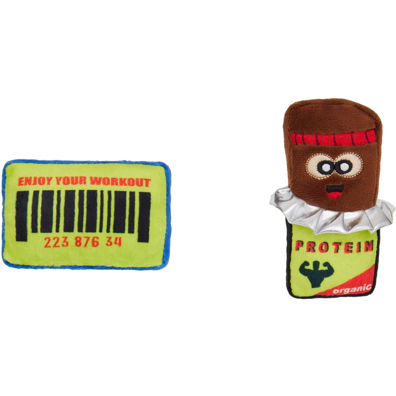 Frisco Protein Bar & Gym Membership Plush Cat Toy With Catnip 5 Frisco Protein Bar & Gym Membership Plush Cat Toy With Catnip - Image 3