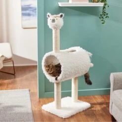 Frisco 12 Frisco Animal Series Cat Tunnel With Scratching Post, Llama