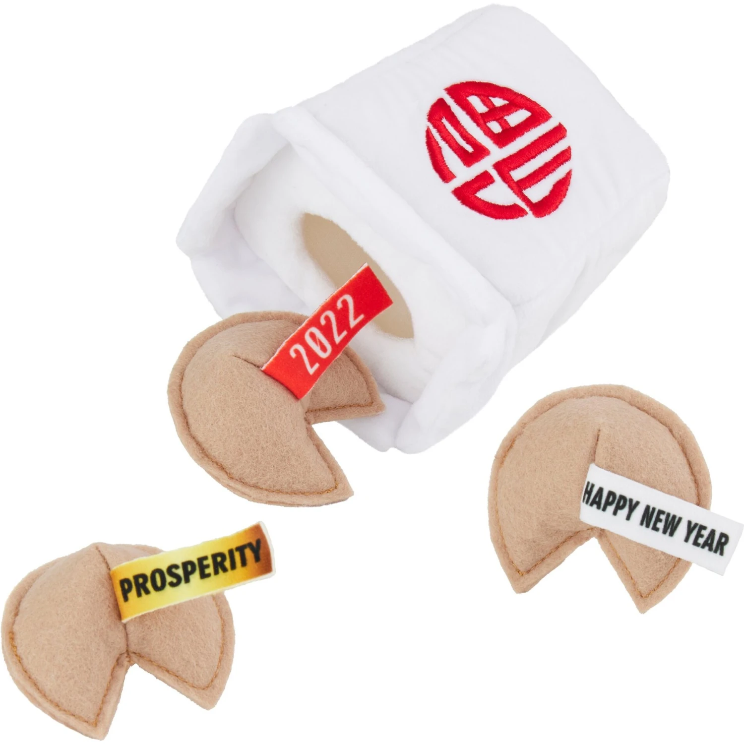 Frisco Lunar New Year Fortune Cookie Plush Cat Toy With Catnip 3 Frisco Lunar New Year Fortune Cookie Plush Cat Toy With Catnip