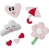 Frisco It's Raining Love Plush Cat Toy With Catnip, 4 Count 1 Frisco It's Raining Love Plush Cat Toy With Catnip, 4 Count -Frisco 298968 MAIN. AC SS1800 V1637693975