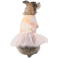 Frisco Tie Dye Pink Tutu Dog & Cat Dress