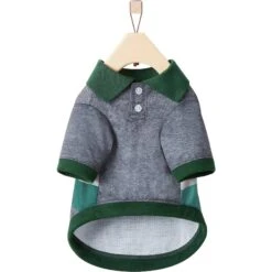 Frisco Green Striped Polo Dog & Cat Shirt -Frisco 315091 PT5. AC SS1800 V1646435818