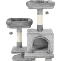 Frisco 61-in Faux Fur Cat Tree & Condo & Frisco 38-in Cat Tree With Condo, Top Perch & Toy -Frisco 318964 PT3. AC SS1800 V1630363328