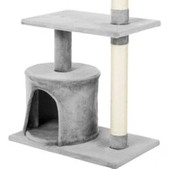 Frisco 61-in Faux Fur Cat Tree & Condo & Frisco 38-in Cat Tree With Condo, Top Perch & Toy -Frisco 318964 PT7. AC SS1800 V1630364512