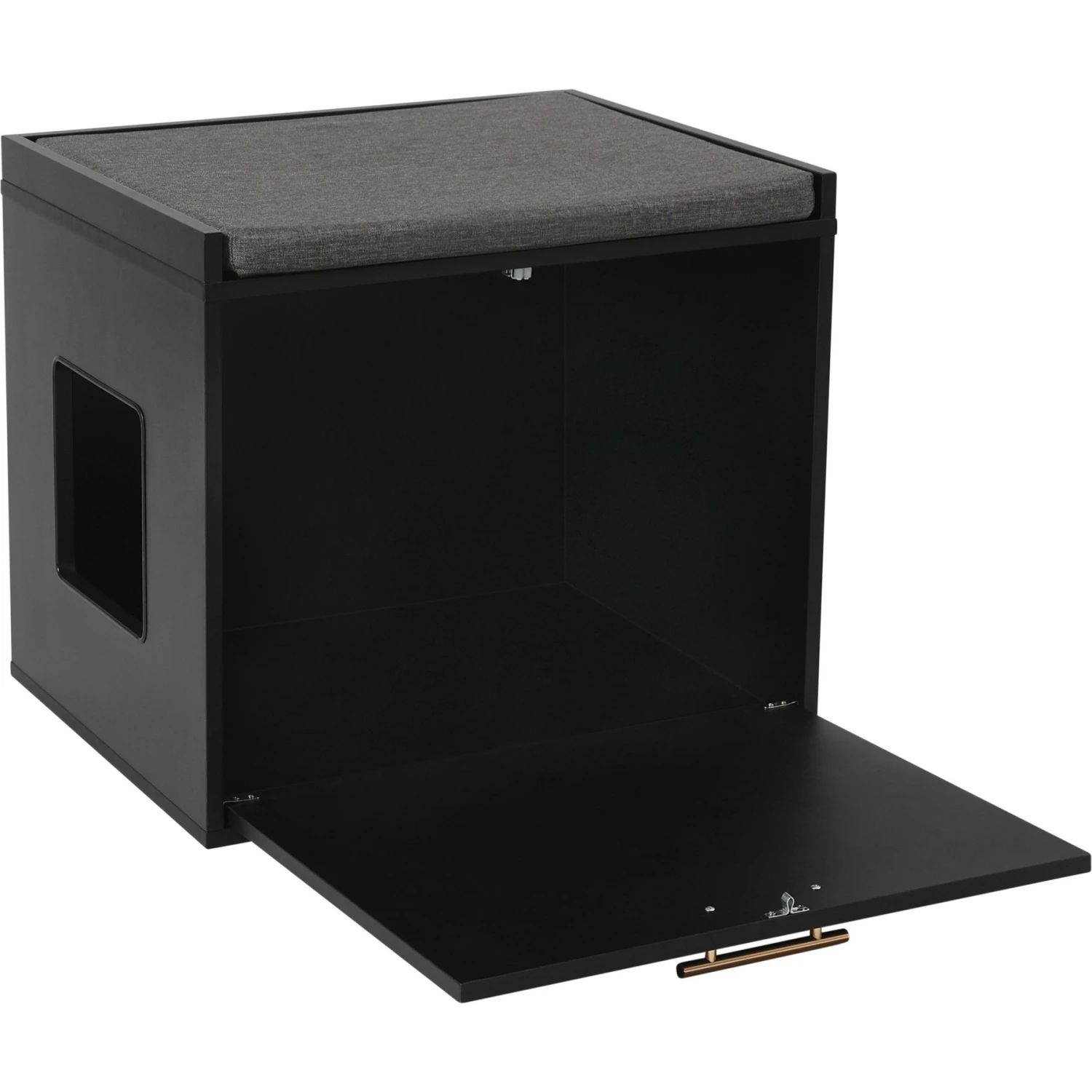 Frisco Drop Down Door Bench Cat Litter Box Cover 4 Frisco Drop Down Door Bench Cat Litter Box Cover - Image 2