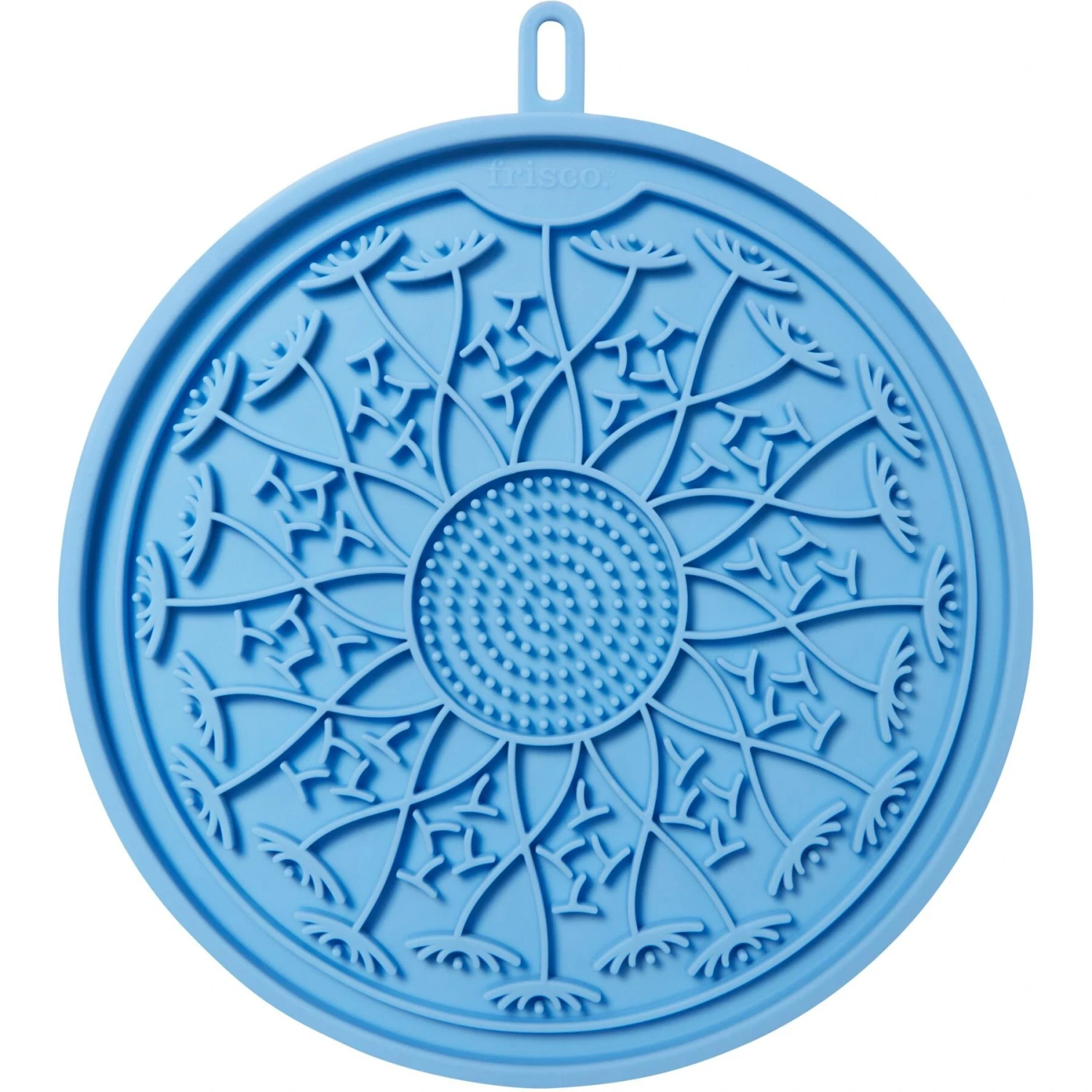 Frisco Non-skid Flower Silicone Dog & Cat Lick Mat, Blue 3 Frisco Non-skid Flower Silicone Dog & Cat Lick Mat, Blue