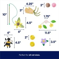 Frisco Spring Plush, Teaser, Ball & Tunnel Variety Pack Cat Toy With Catnip, 10 Count 9 Frisco Spring Plush, Teaser, Ball & Tunnel Variety Pack Cat Toy With Catnip, 10 Count -Frisco 541590 PT2. AC SS1800 V1672936931