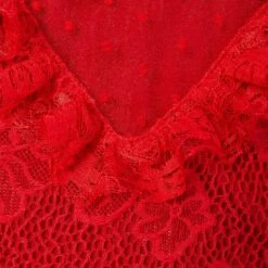 Frisco Red Ruffle Dog & Cat Dress + Headpiece -Frisco 707286 PT6. AC SS1800 V1689271359